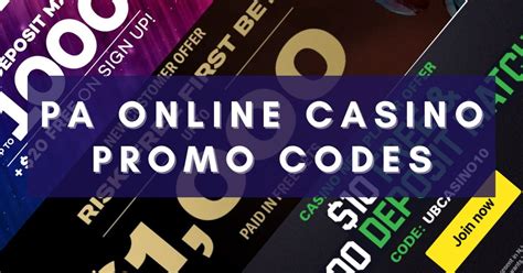 pa online casino promo codes|PA online casino bonuses & promo codes in 2024.